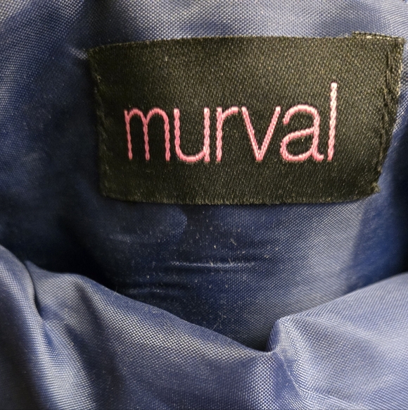 ✨️Murval Navy Velvet Purse With Rosette - Picture 2 of 6